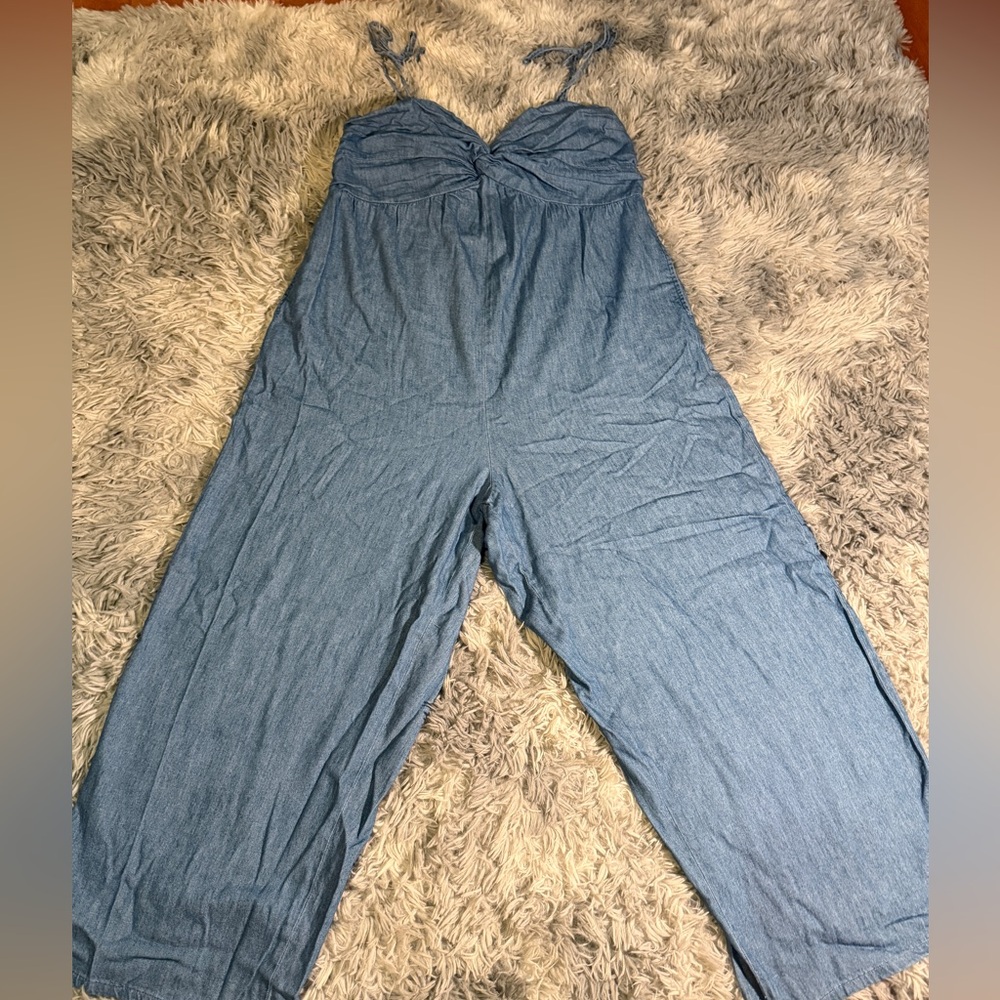 Old Navy Blue Denim Jumpsuit